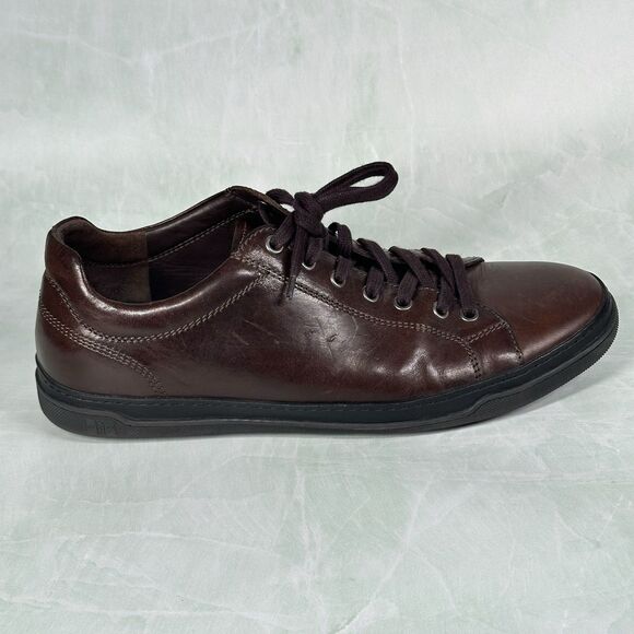 Allen Edmonds Porter Derby Shoes Mens 10.5 D Chili Brown Leather Casual Sneakers - Picture 9 of 16